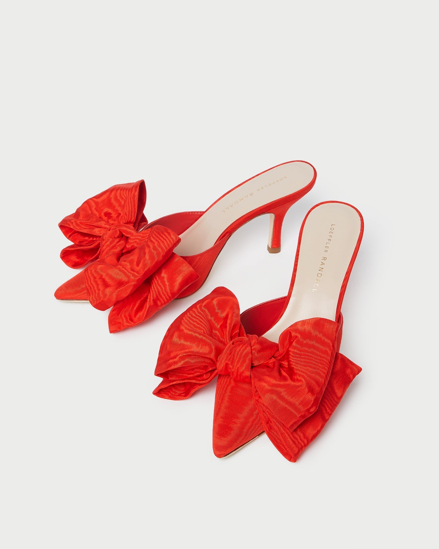 Margot Red Moiré Bow Mule | Women Loeffler Randall