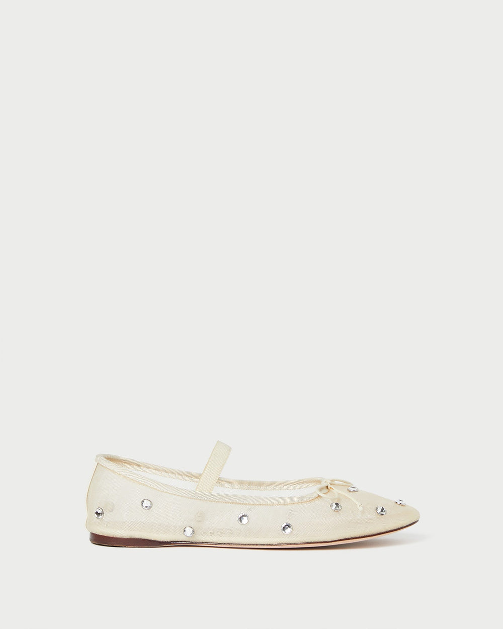 Leonie Cream/Crystal Ballet Flat | Loeffler Randall Women