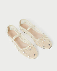 Leonie Cream/Crystal Ballet Flat | Loeffler Randall Women