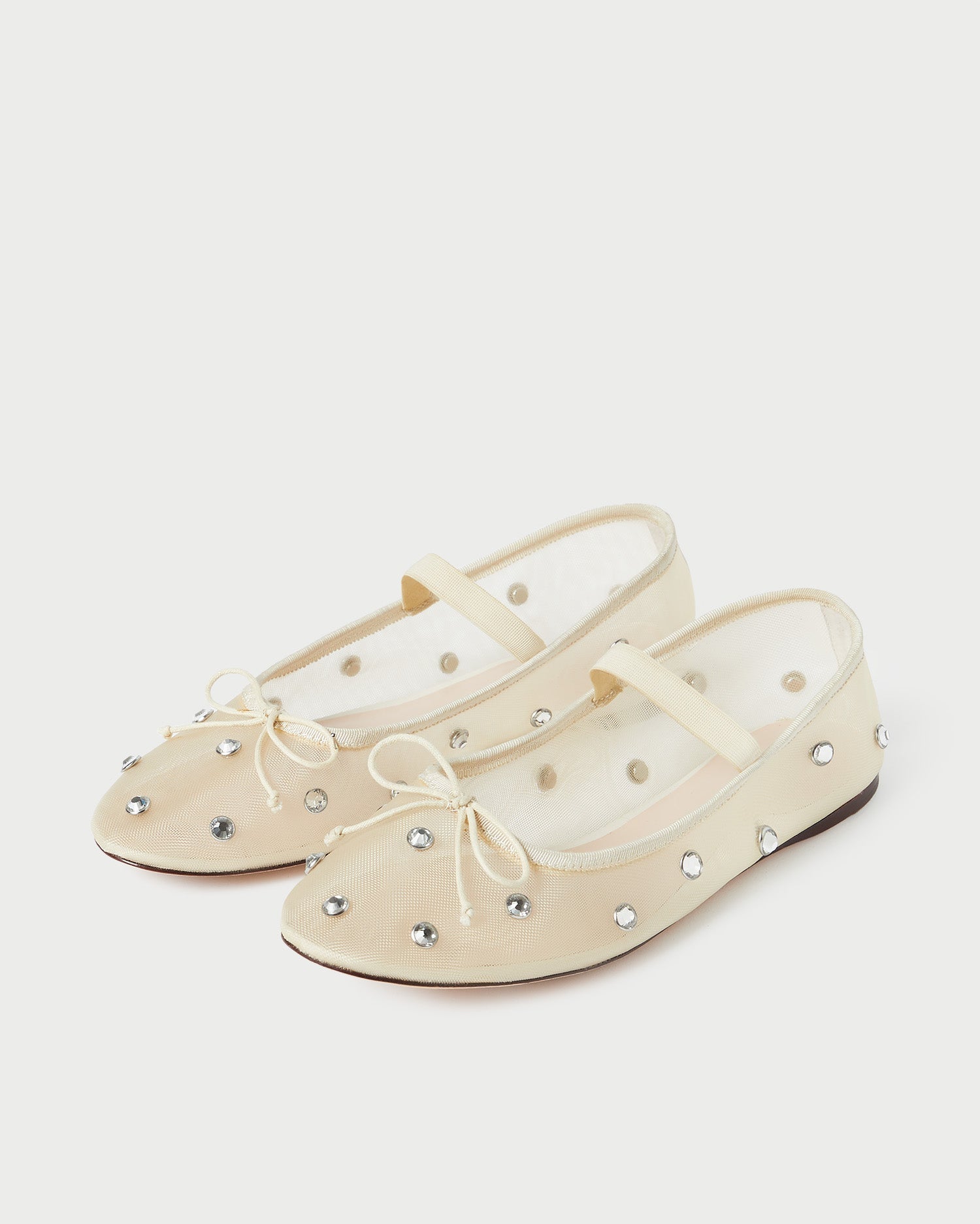 Leonie Cream/Crystal Ballet Flat | Loeffler Randall Women