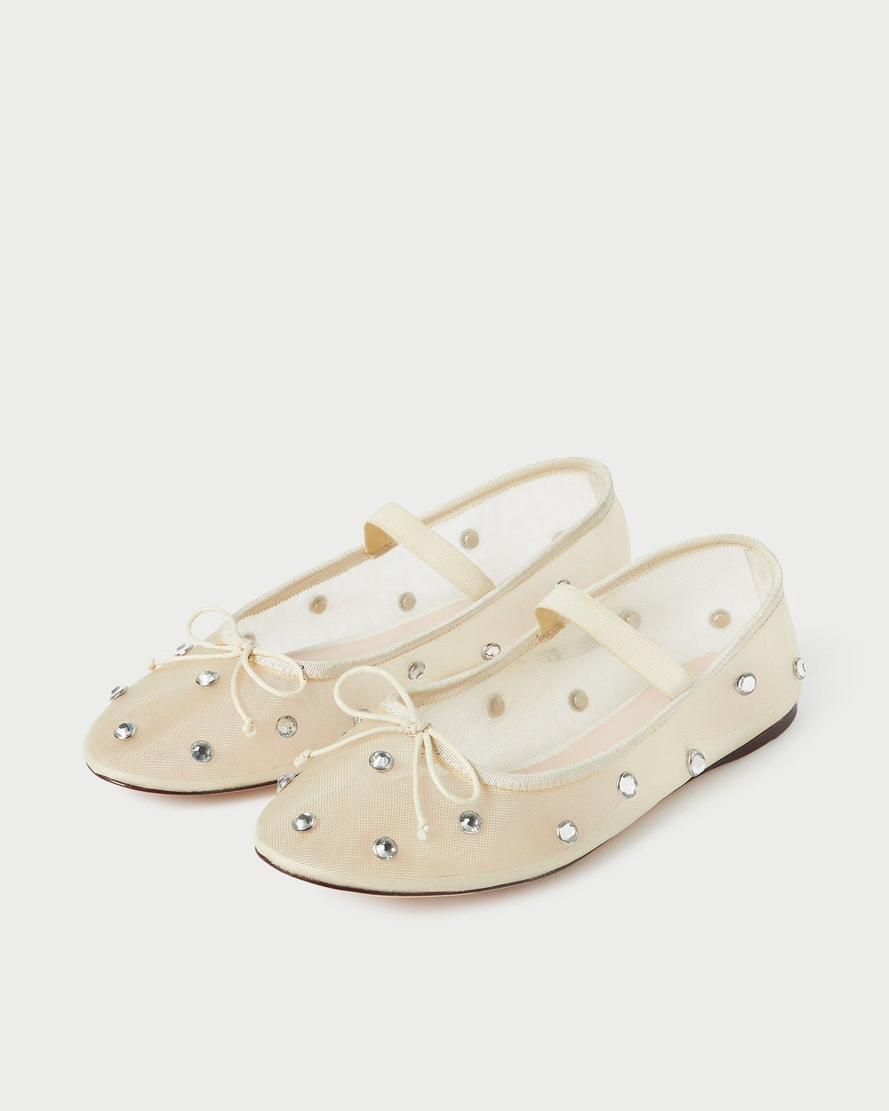Leonie Cream/Crystal Ballet Flat | Loeffler Randall Women