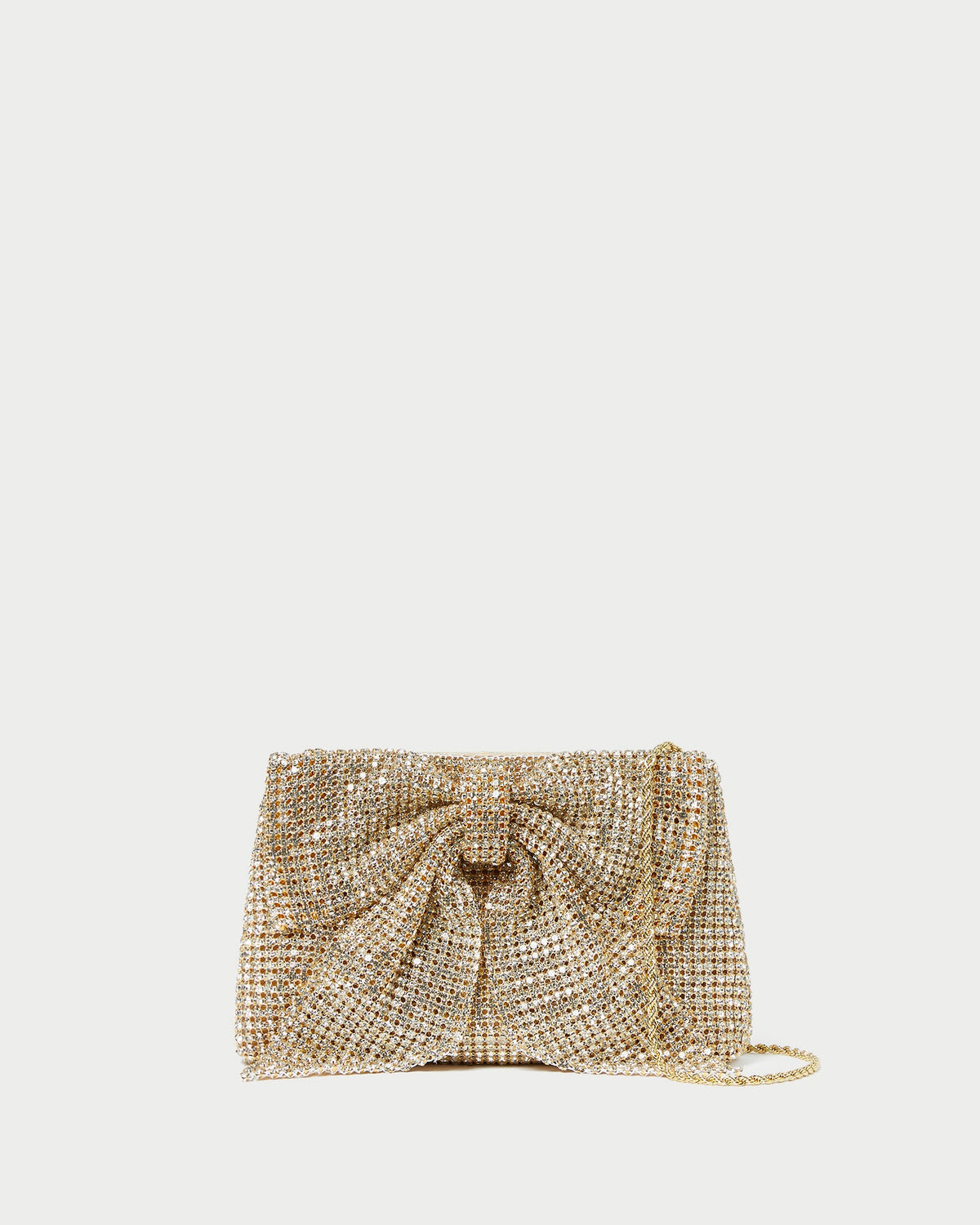 Jolene Gold Diamanté Bow Clutch | Loeffler Randall Women