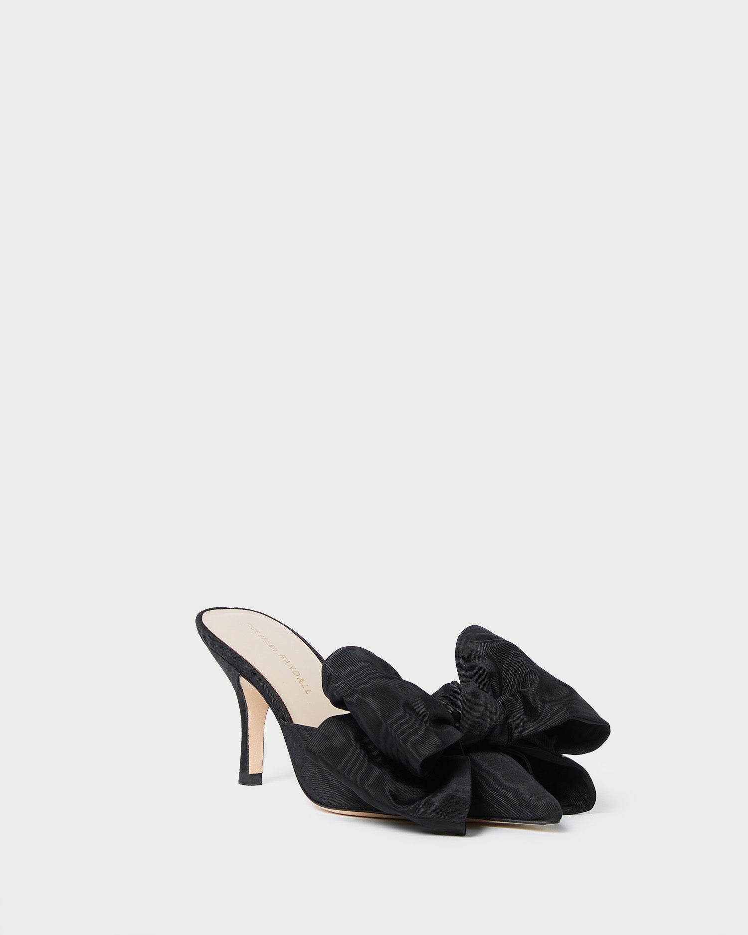 Loeffler Randall Women | Margot Black Moiré Bow Mule