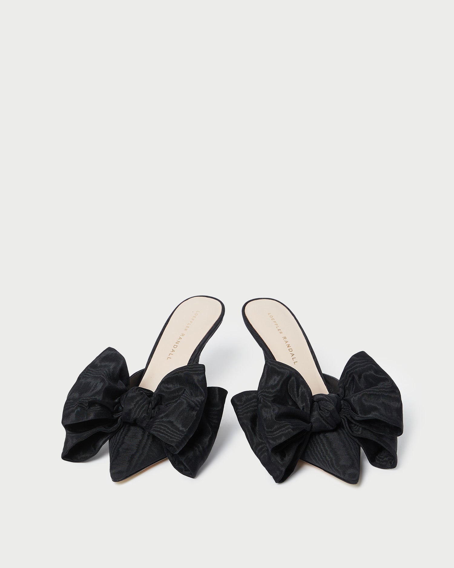 Loeffler Randall Women | Margot Black Moiré Bow Mule