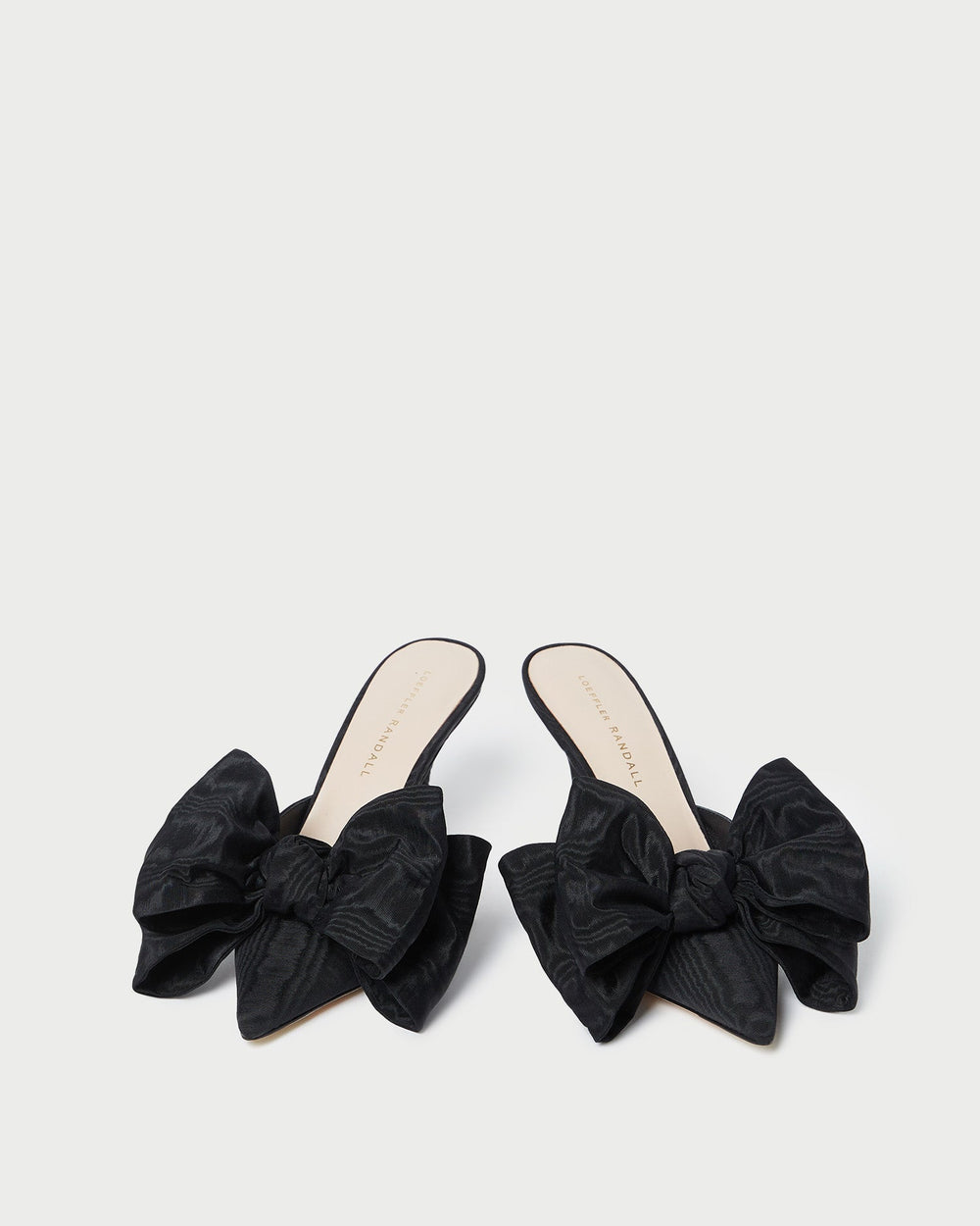 Loeffler Randall Women | Margot Black Moiré Bow Mule