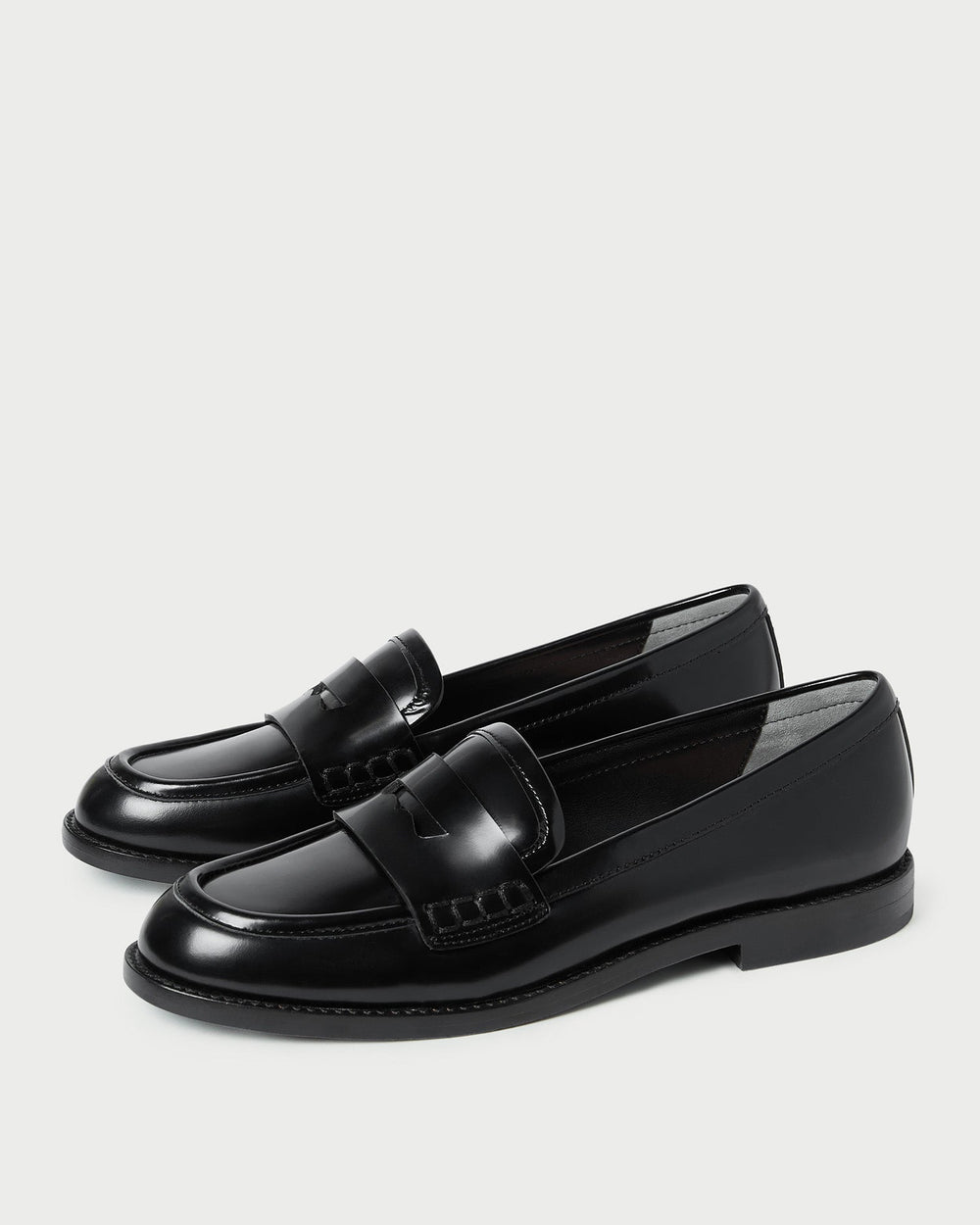 Rachel Black Leather Loafer | Loeffler Randall Women