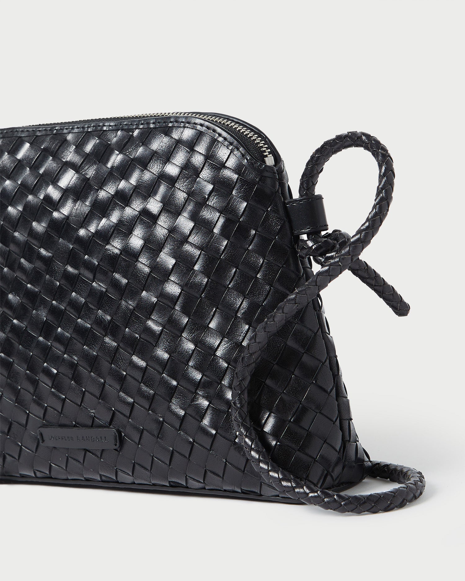 Loeffler Randall Women | Mallory Black Woven Leather Crossbody