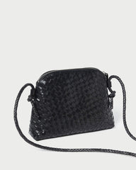 Loeffler Randall Women | Mallory Black Woven Leather Crossbody