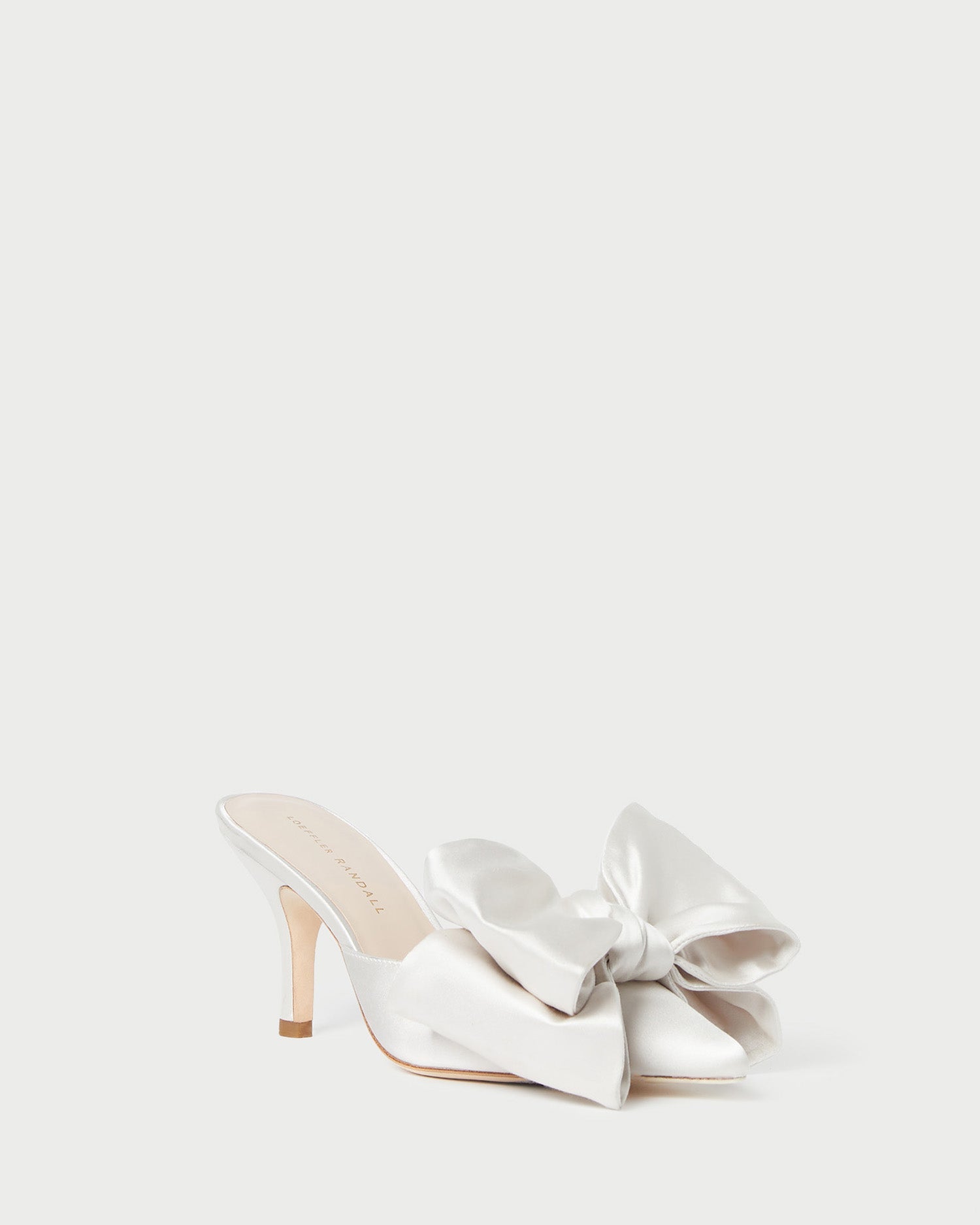 Margot Cream Satin Bow Mule | Women Loeffler Randall