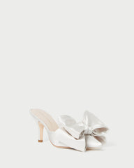 Margot Cream Satin Bow Mule | Women Loeffler Randall