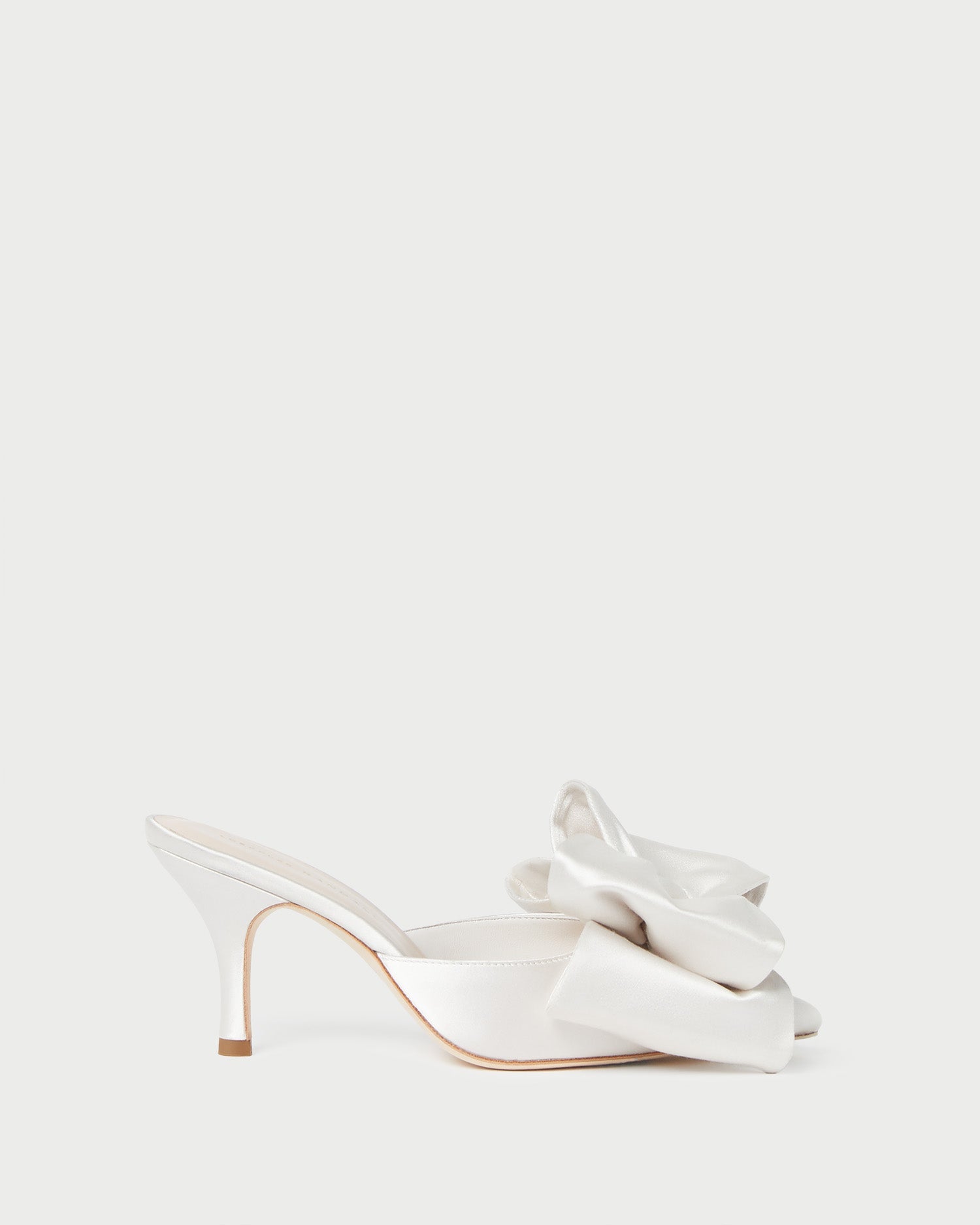 Margot Cream Satin Bow Mule | Women Loeffler Randall