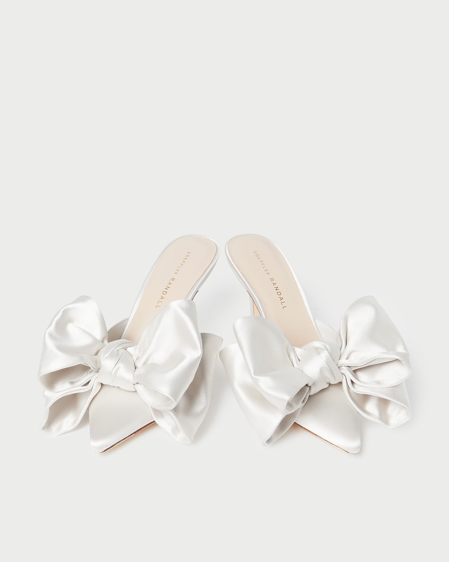 Margot Cream Satin Bow Mule | Women Loeffler Randall