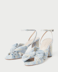 Camellia Blue Floral Bow Heel | Loeffler Randall Women