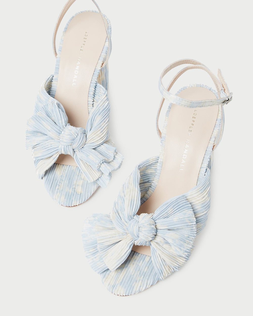 Camellia Blue Floral Bow Heel | Loeffler Randall Women