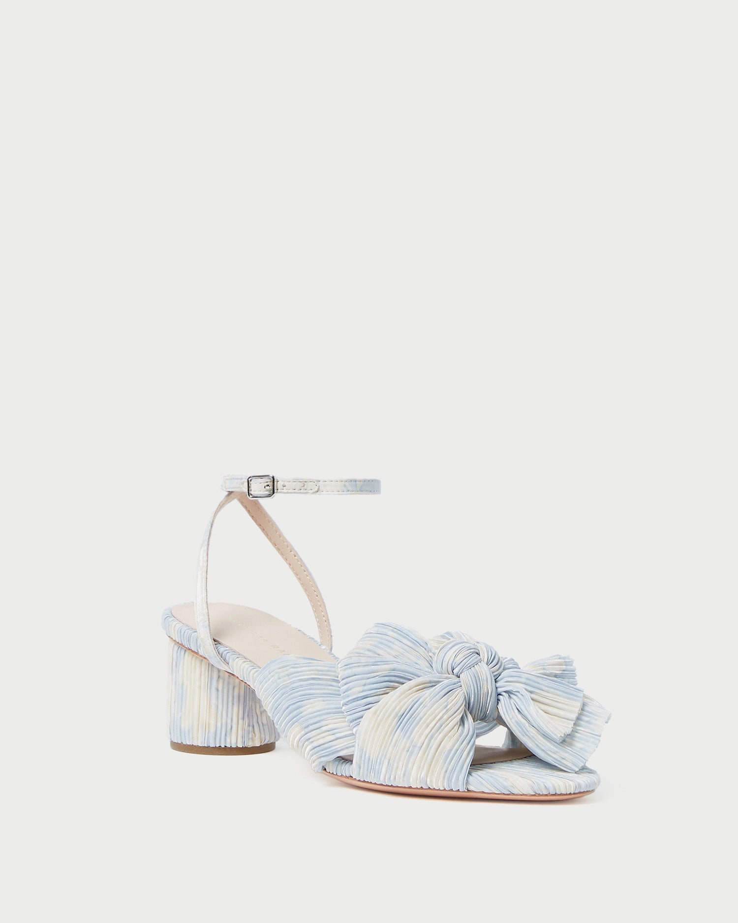 Loeffler Randall Women | Dahlia Blue Floral Bow Heel