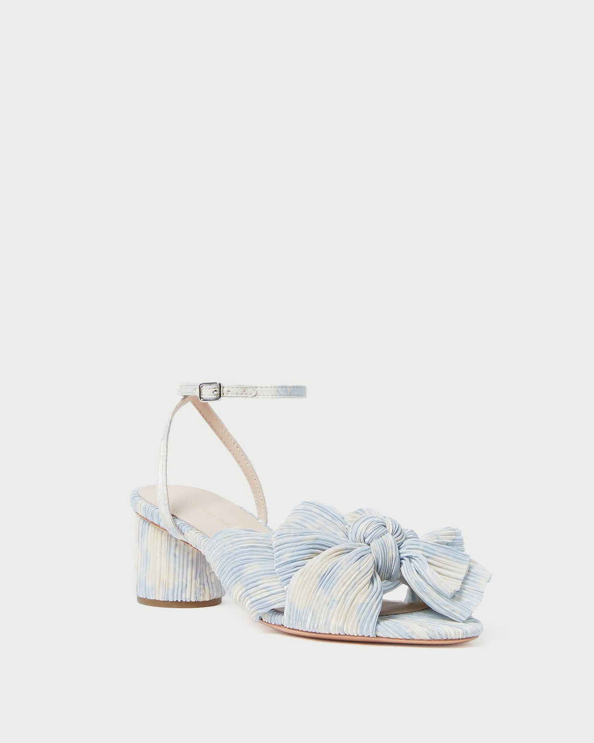 Loeffler Randall Women | Dahlia Blue Floral Bow Heel
