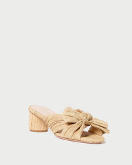 Loeffler Randall Women | Emilia Natural Pleated Bow Heel