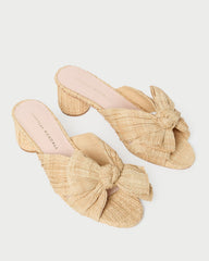 Loeffler Randall Women | Emilia Natural Pleated Bow Heel
