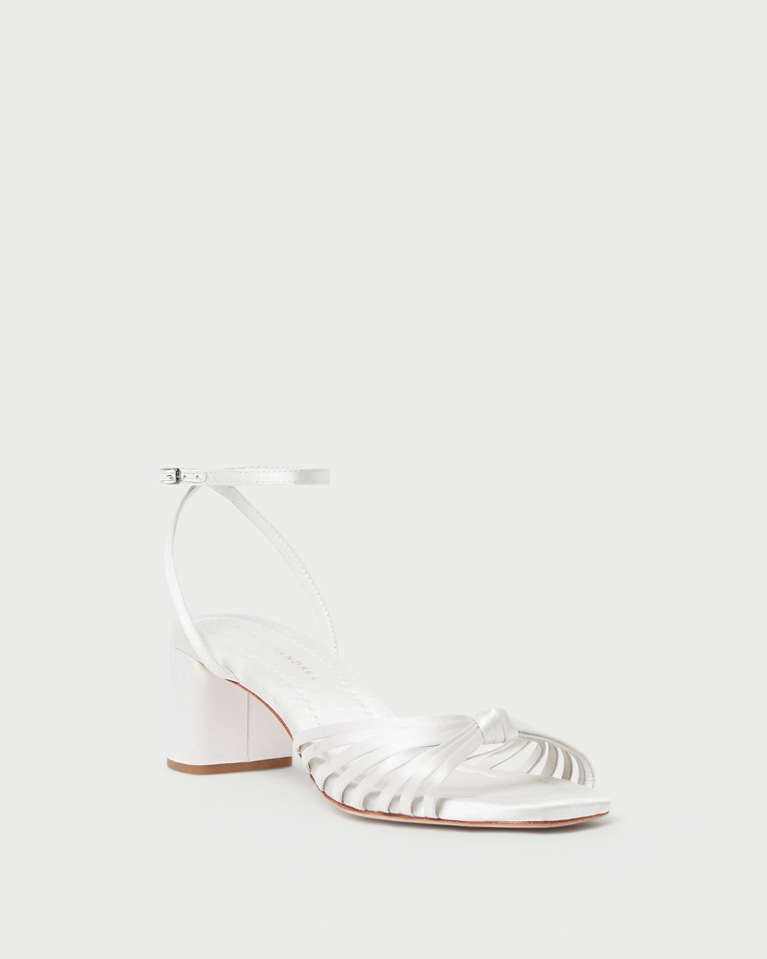 Olivia Cream Knot Mid-Heel Sandal | Women Loeffler Randall