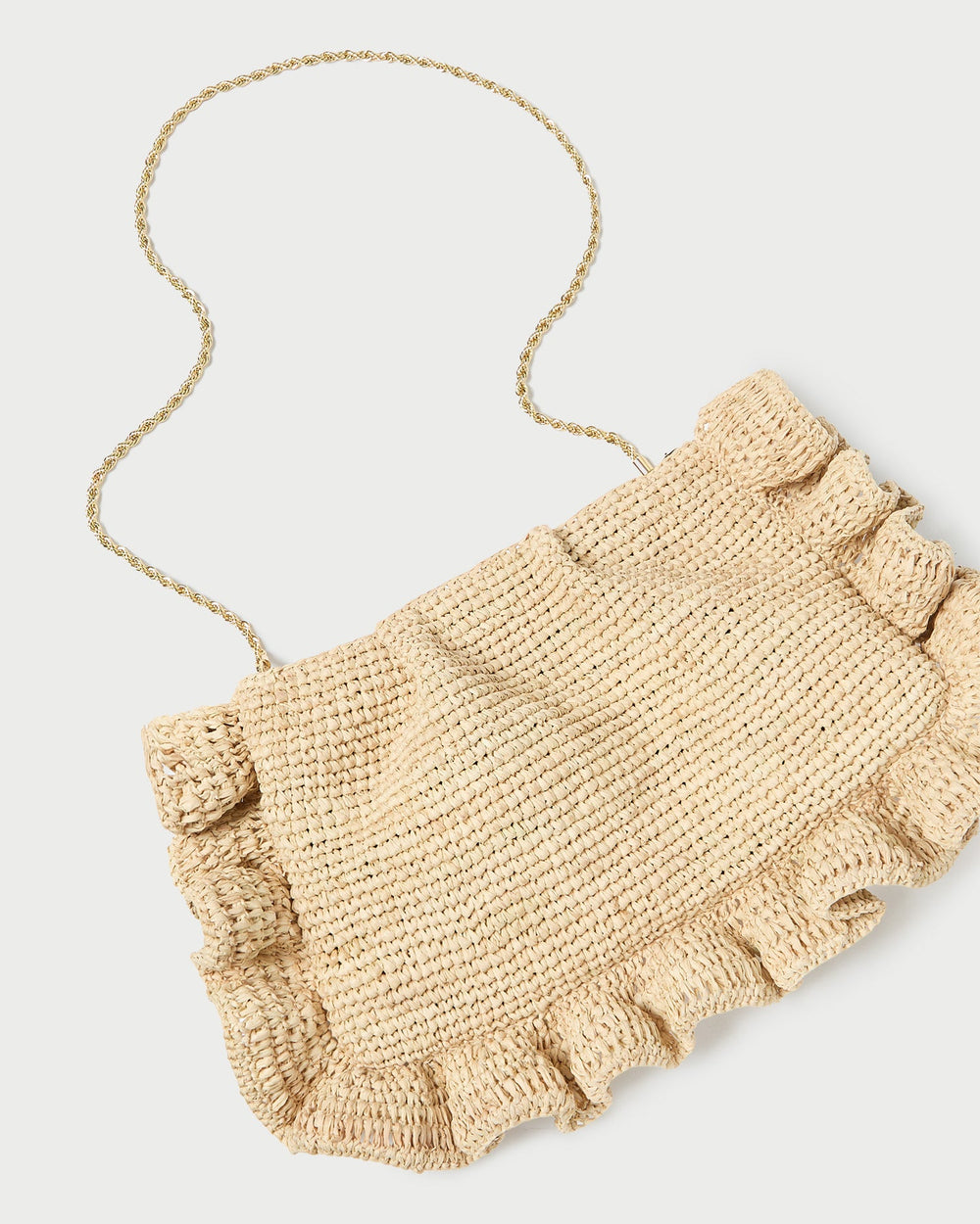 Loeffler Randall Women | Mavis Natural Raffia Ruffle Clutch