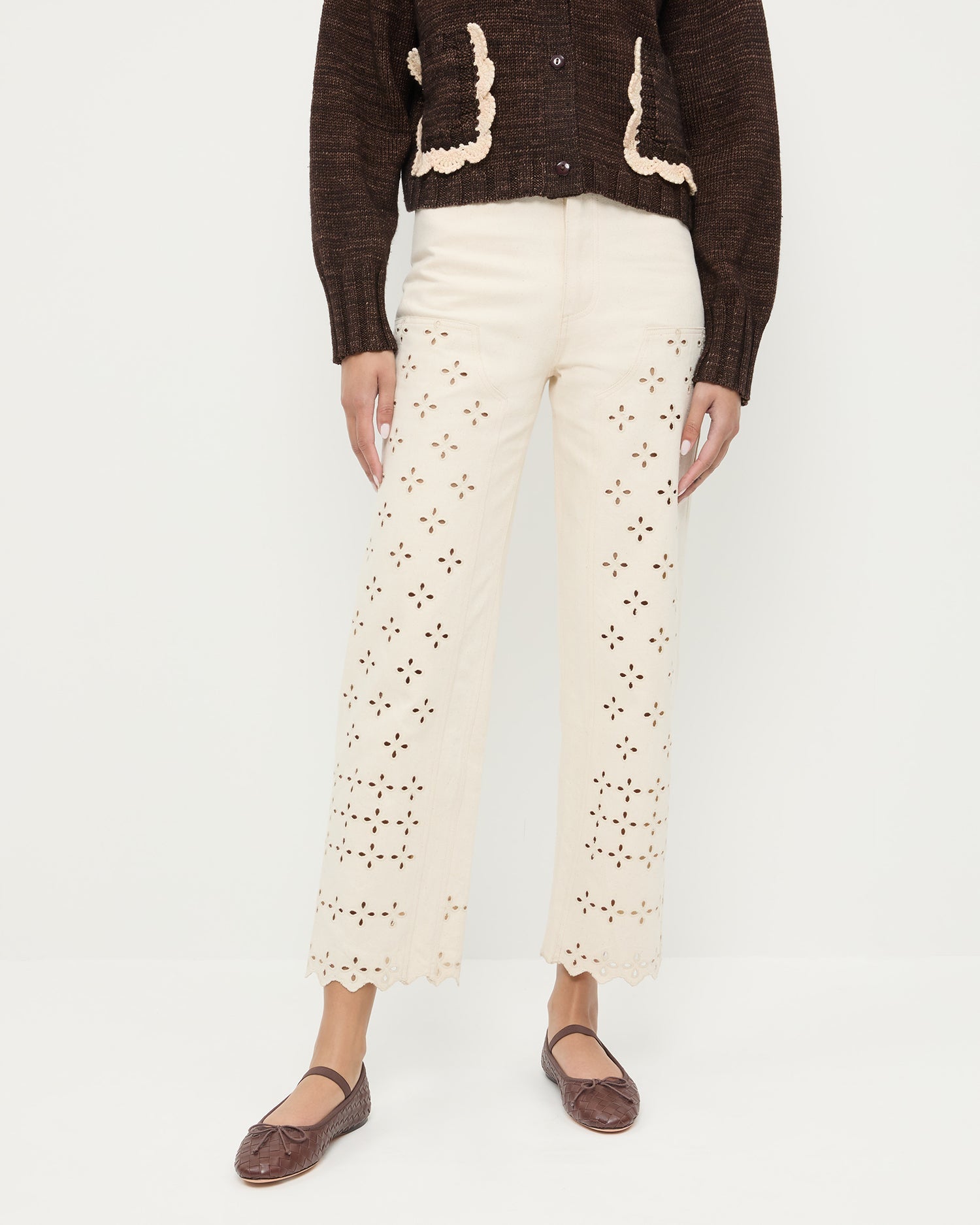 Demi Embroidered Pant | Women Loeffler Randall