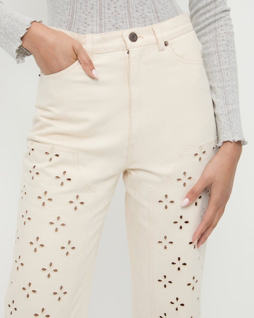 Demi Embroidered Pant | Women Loeffler Randall