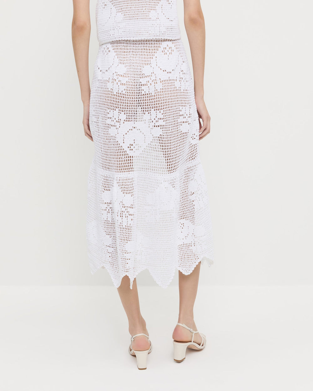 Loeffler Randall Women | Sullivan Cream Crochet Skirt