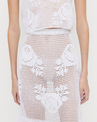 Loeffler Randall Women | Sullivan Cream Crochet Skirt