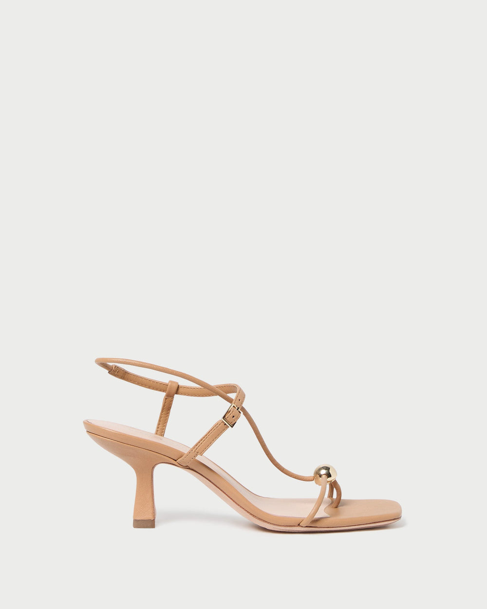 Loeffler Randall Women | Triana Dune Leather Mid-Heel Sandal