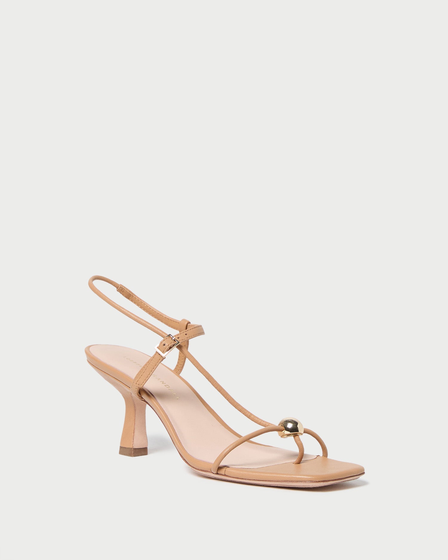 Loeffler Randall Women | Triana Dune Leather Mid-Heel Sandal