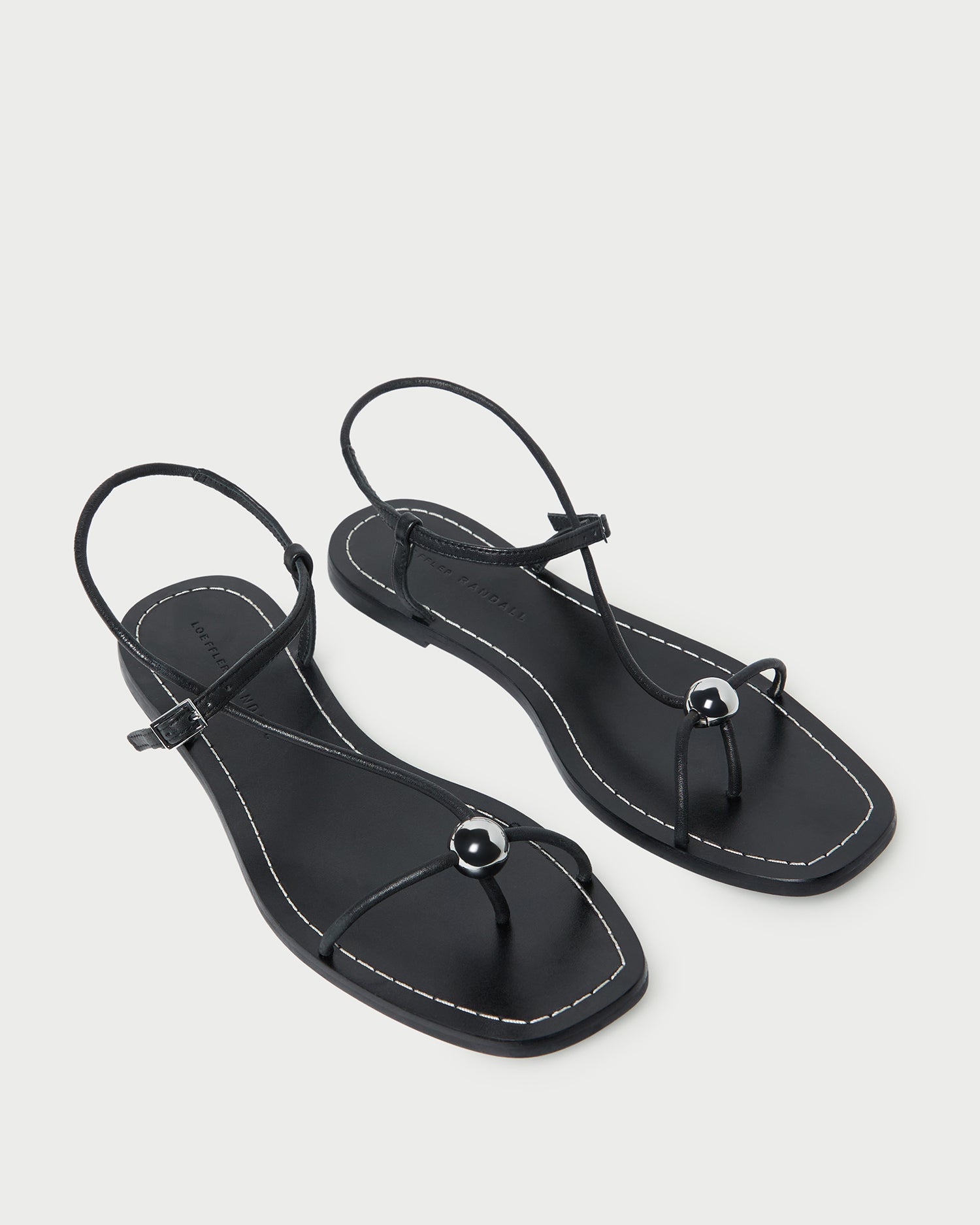 Loeffler Randall Women | Lara Black Leather Sandal