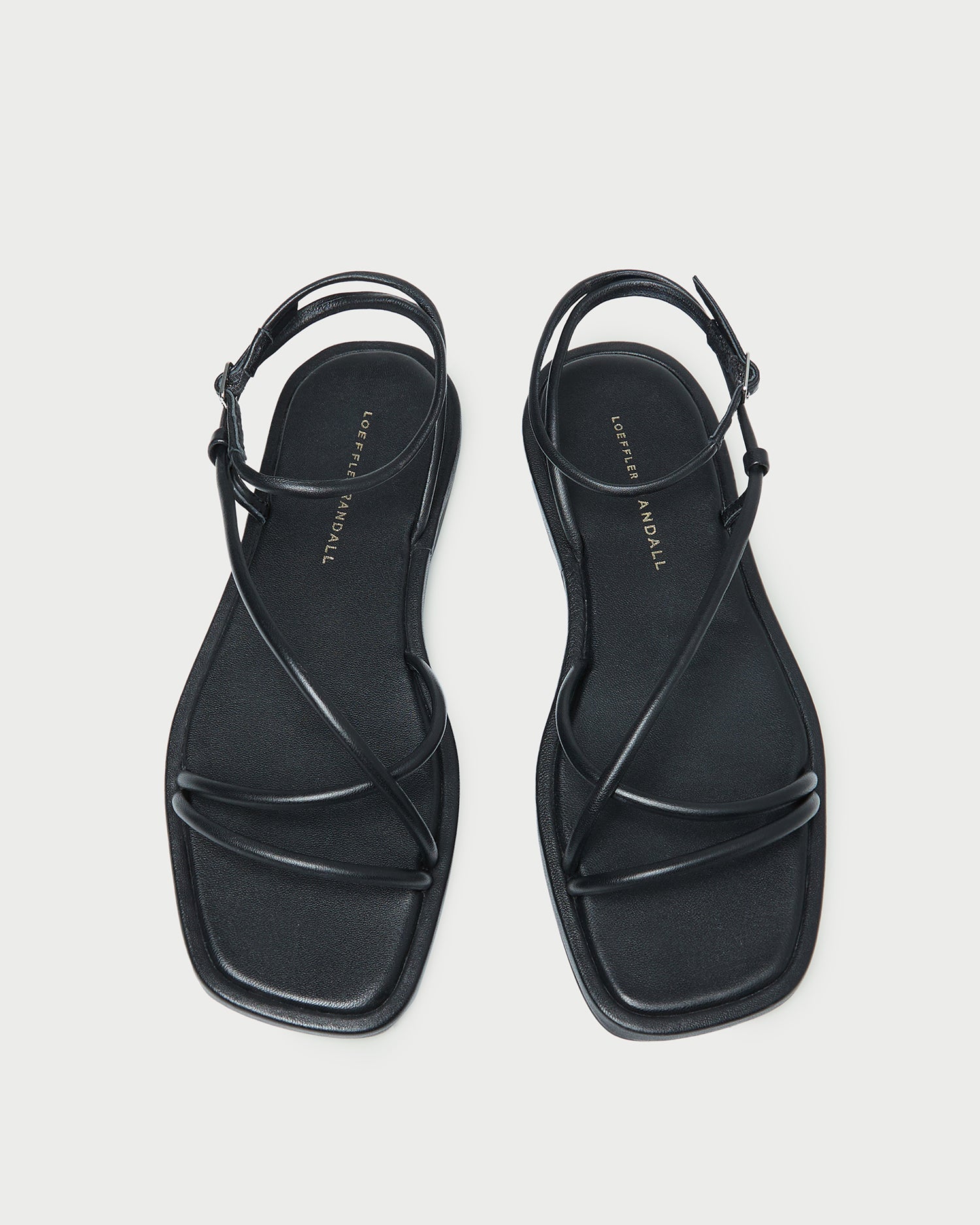 Loeffler Randall Women | Noor Black Leather Flat Sandal