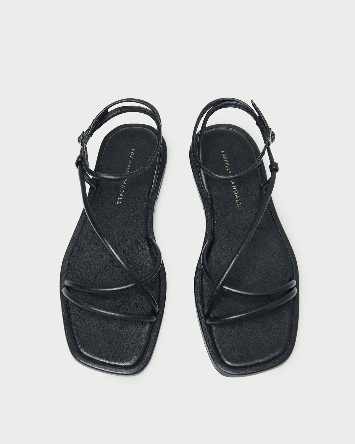 Loeffler Randall Women | Noor Black Leather Flat Sandal