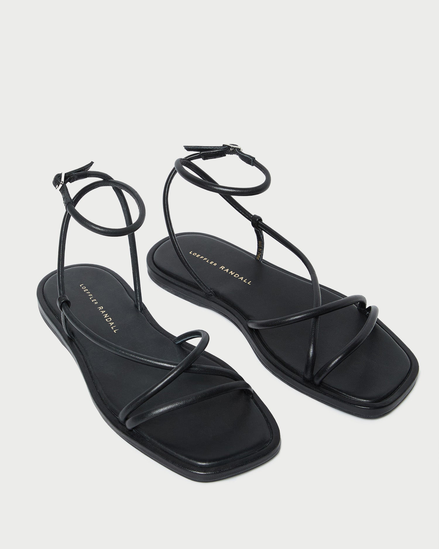 Loeffler Randall Women | Noor Black Leather Flat Sandal