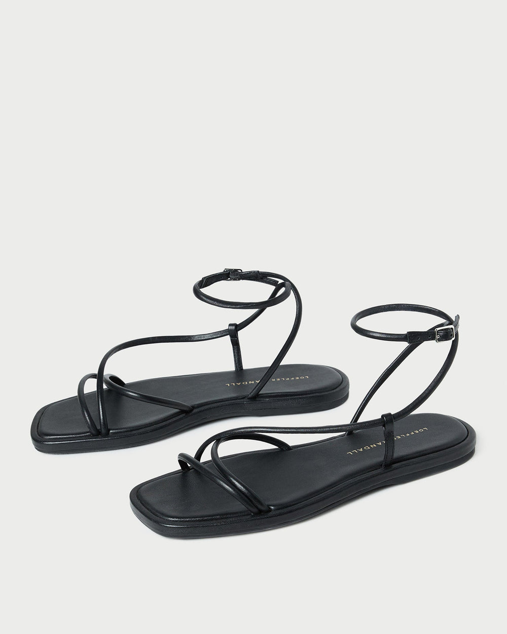 Loeffler Randall Women | Noor Black Leather Flat Sandal