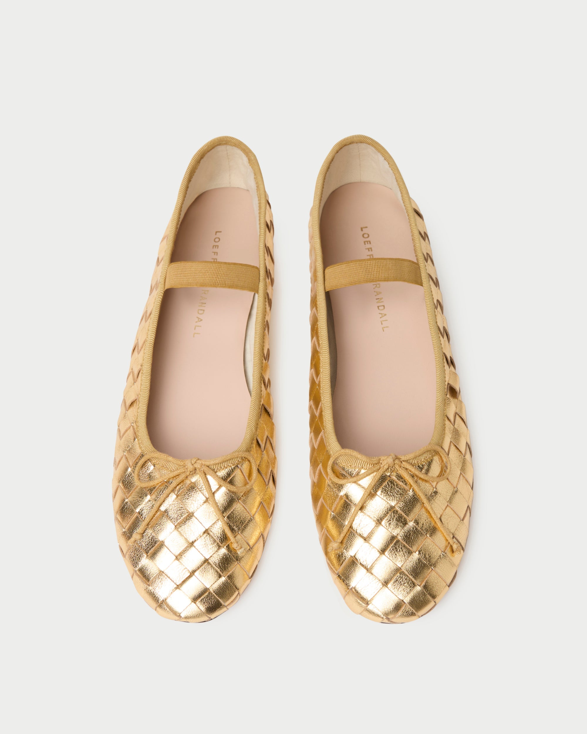 Leonie Gold Woven Ballet Flat | Women Loeffler Randall