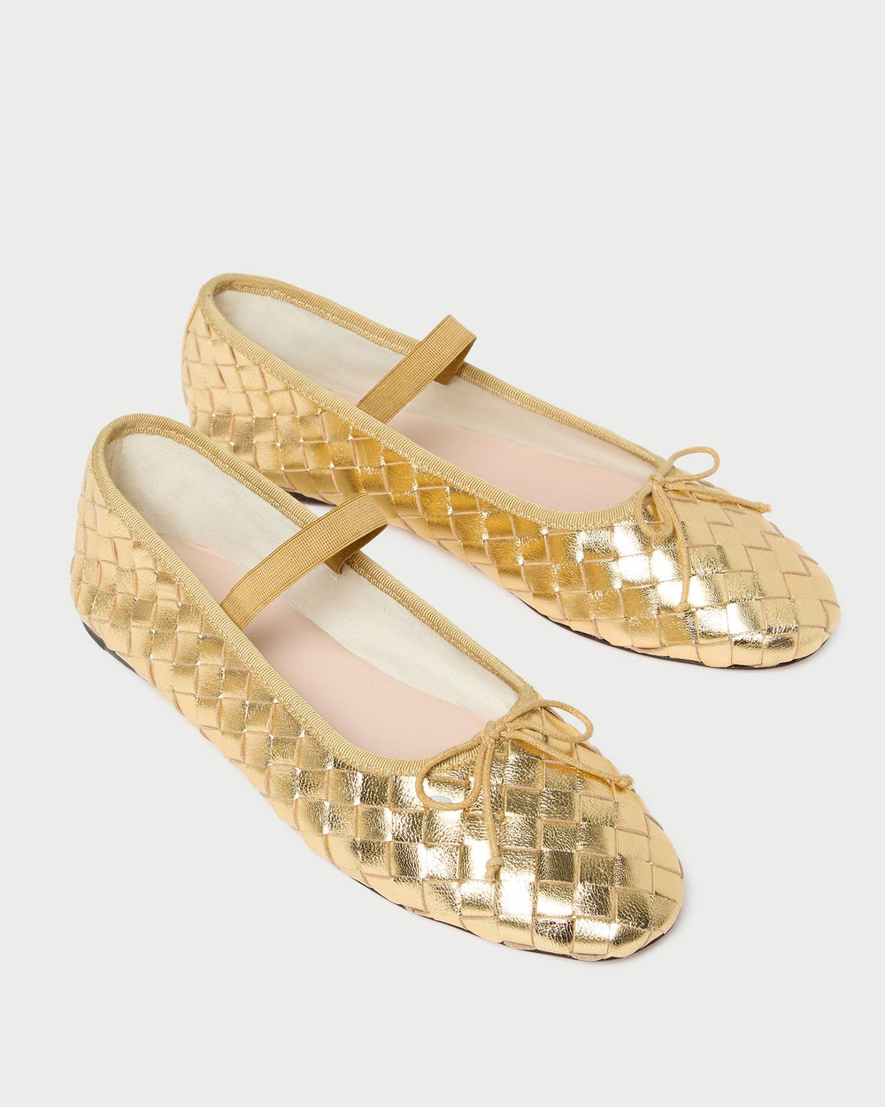 Leonie Gold Woven Ballet Flat | Women Loeffler Randall