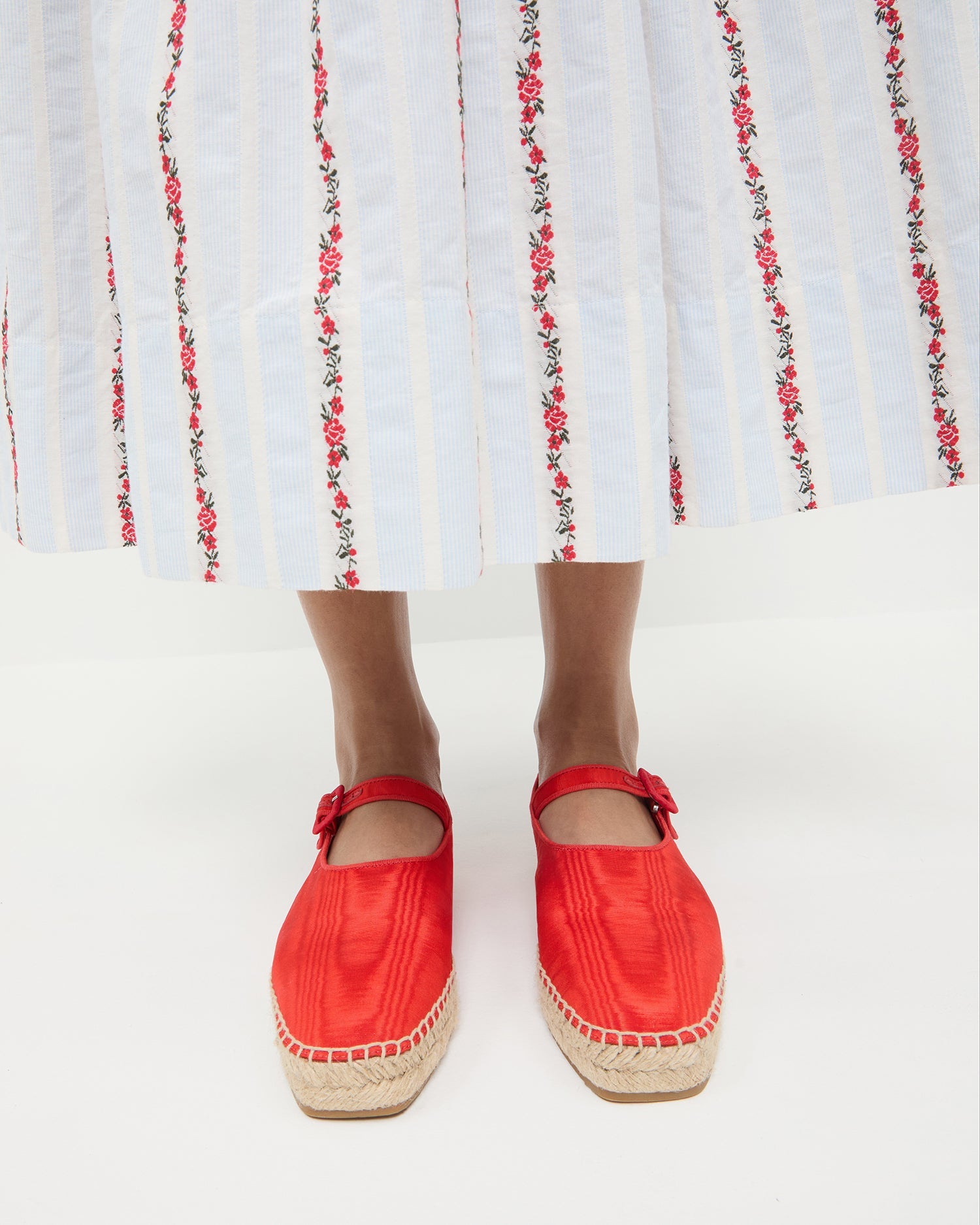 Clover Red Moiré Espadrille | Loeffler Randall Women