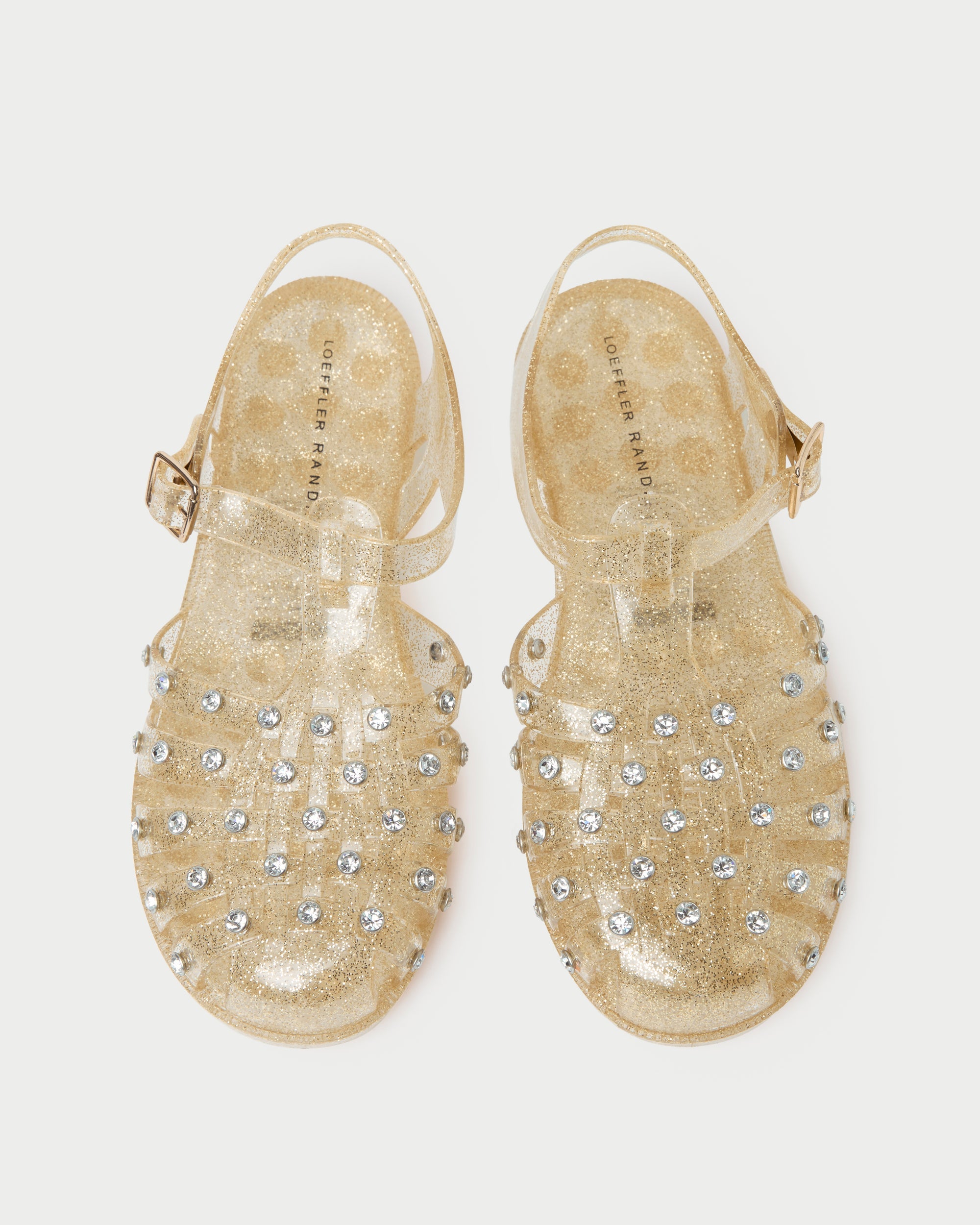 Loeffler Randall Women | Rhys Champagne Glitter Jelly Sandal