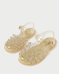 Loeffler Randall Women | Rhys Champagne Glitter Jelly Sandal