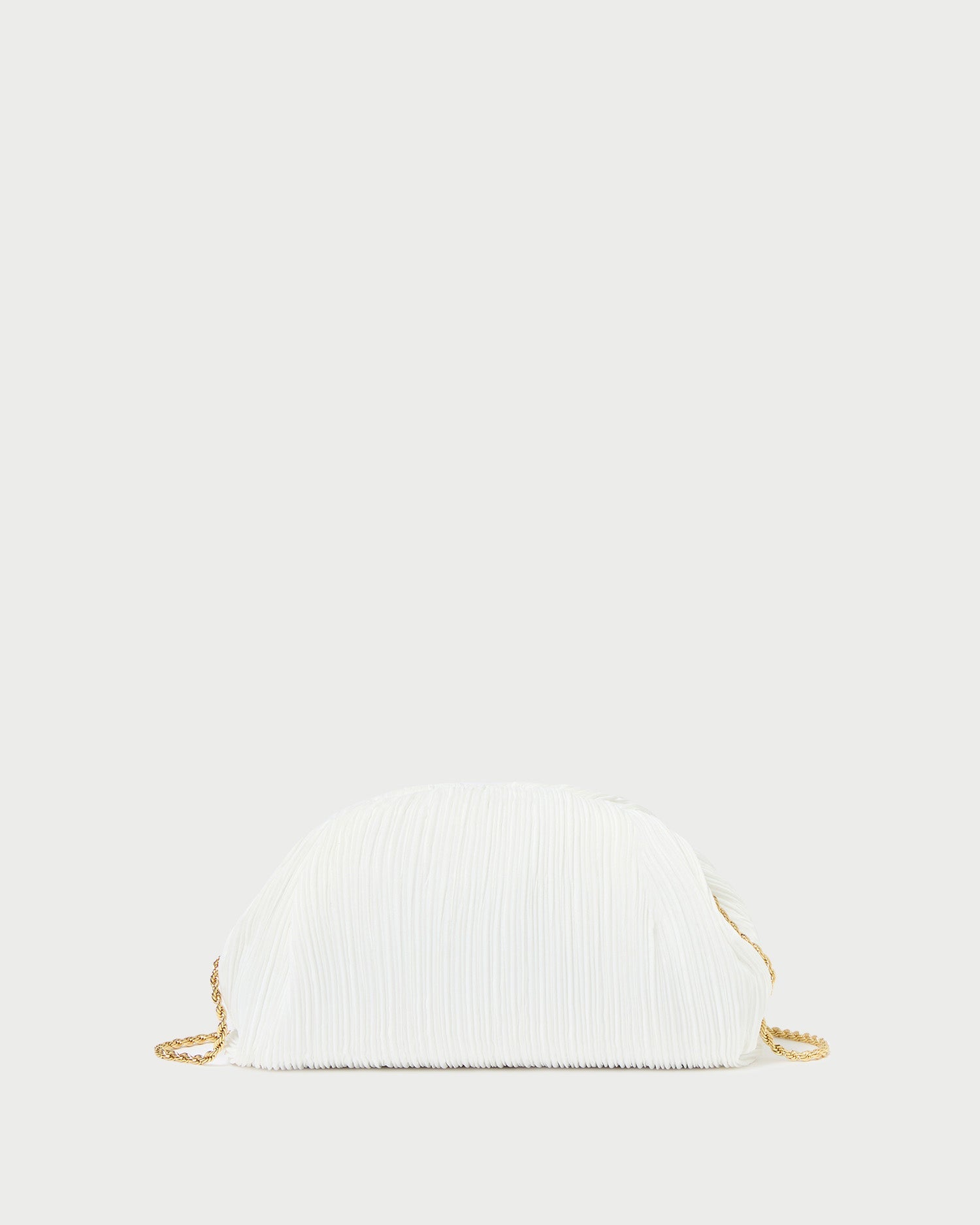 Bailey White Pleated Dome Clutch | Women Loeffler Randall