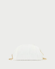 Bailey White Pleated Dome Clutch | Women Loeffler Randall