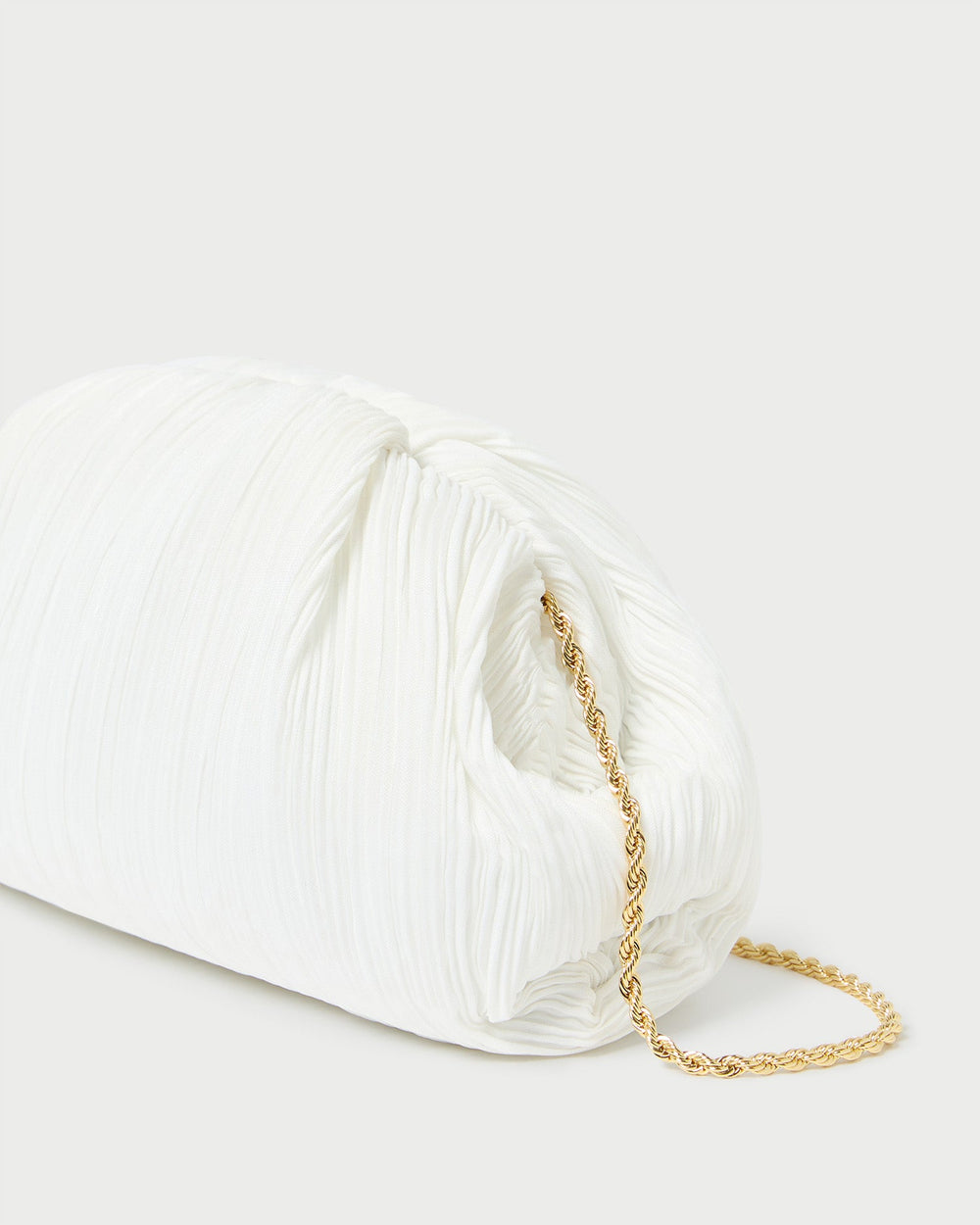 Bailey White Pleated Dome Clutch | Women Loeffler Randall