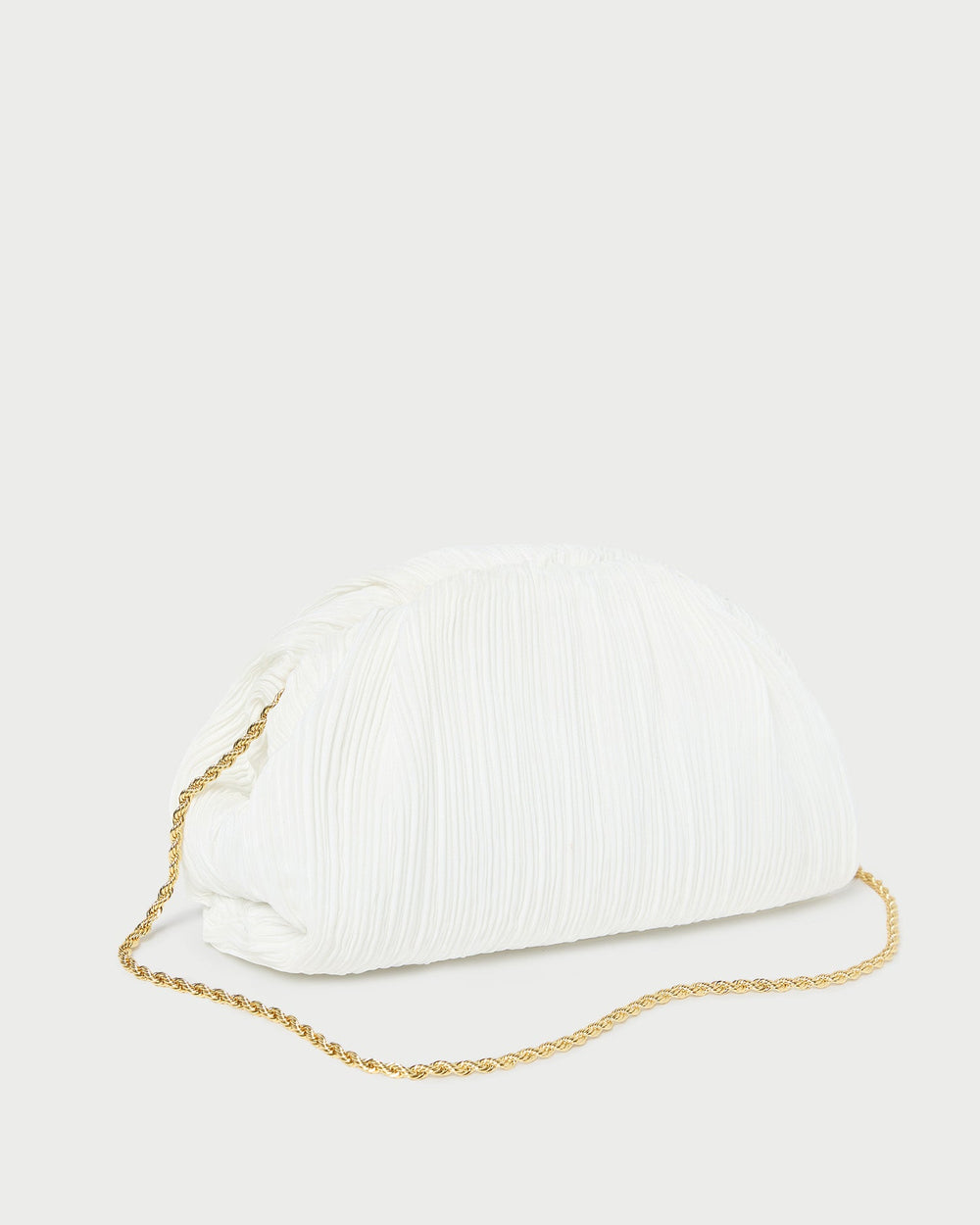 Bailey White Pleated Dome Clutch | Women Loeffler Randall
