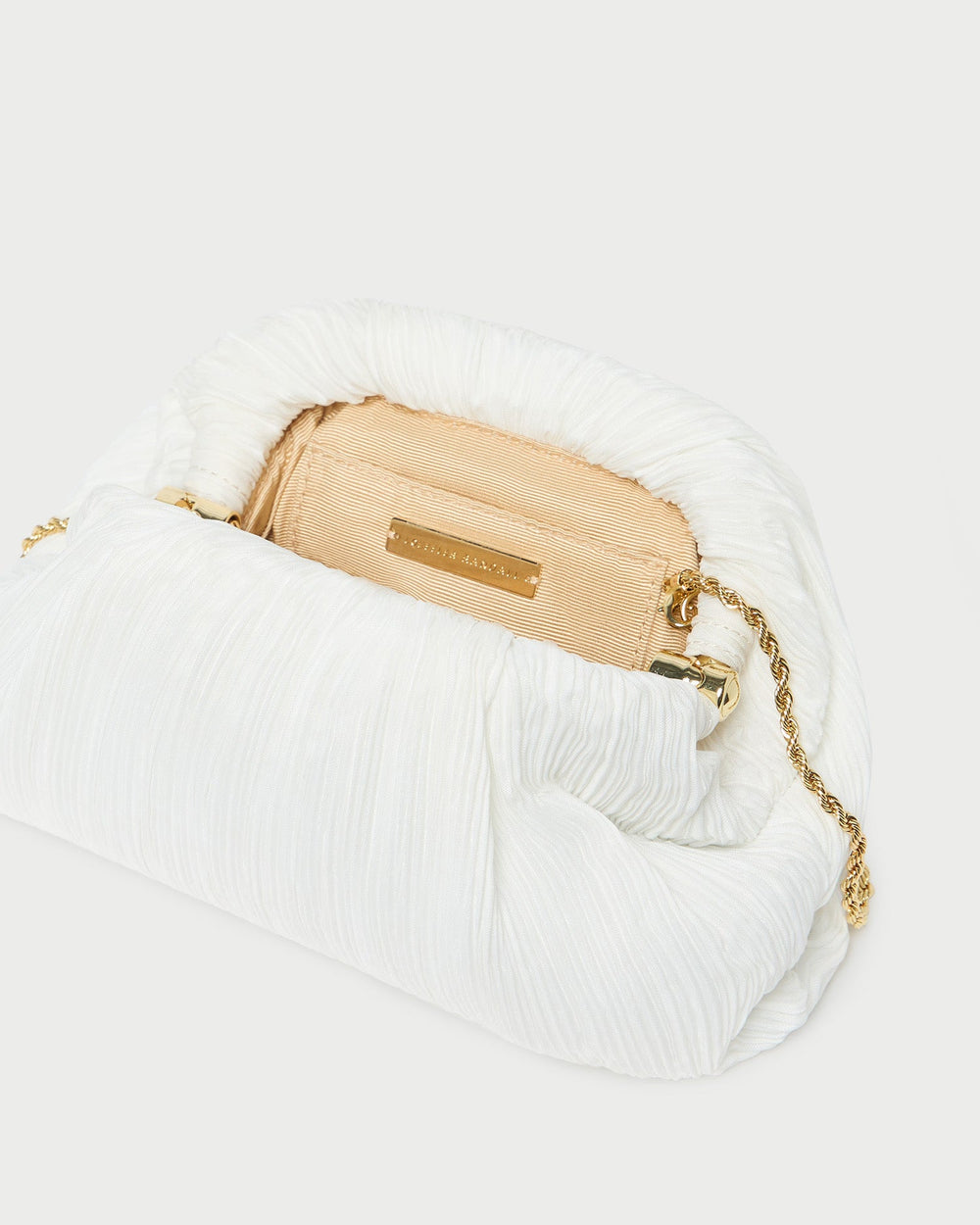 Bailey White Pleated Dome Clutch | Women Loeffler Randall