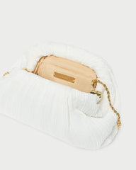 Bailey White Pleated Dome Clutch | Women Loeffler Randall