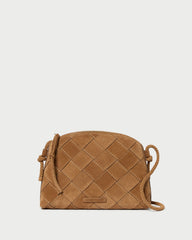 Mallory Toffee Woven Suede Crossbody | Loeffler Randall Women
