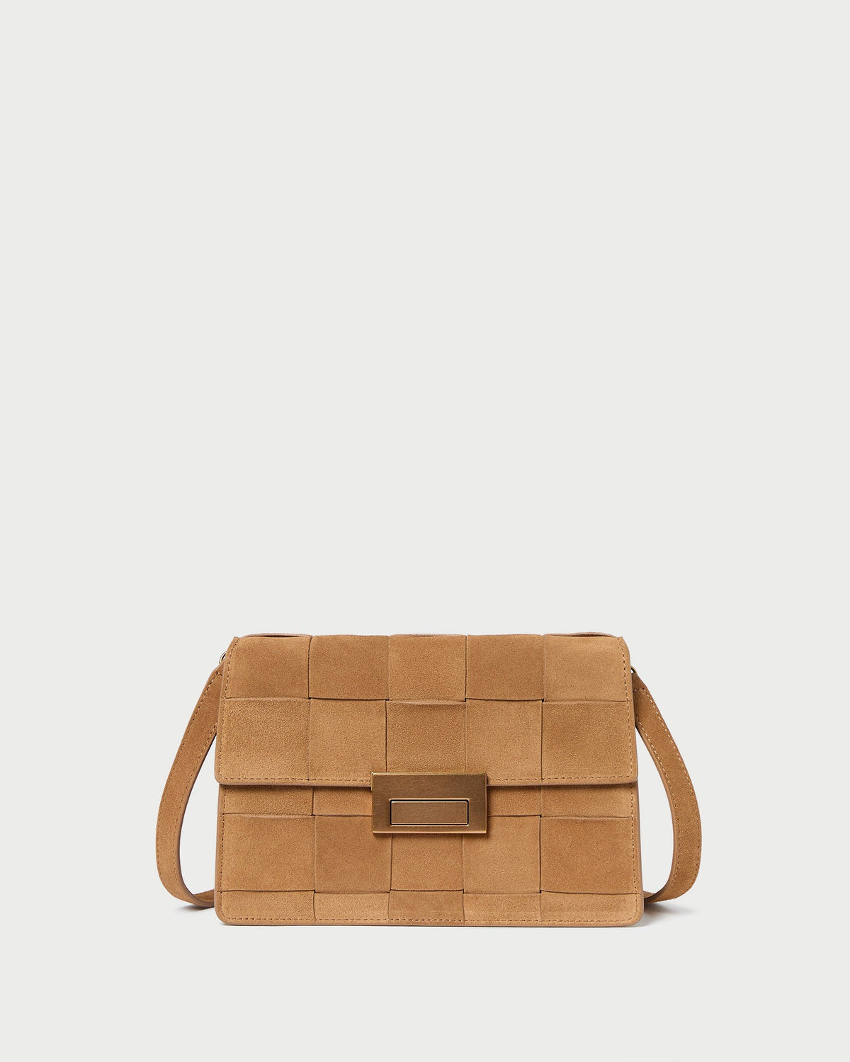 Loeffler Randall Women | Delphine Toffee Suede Shoulder Bag