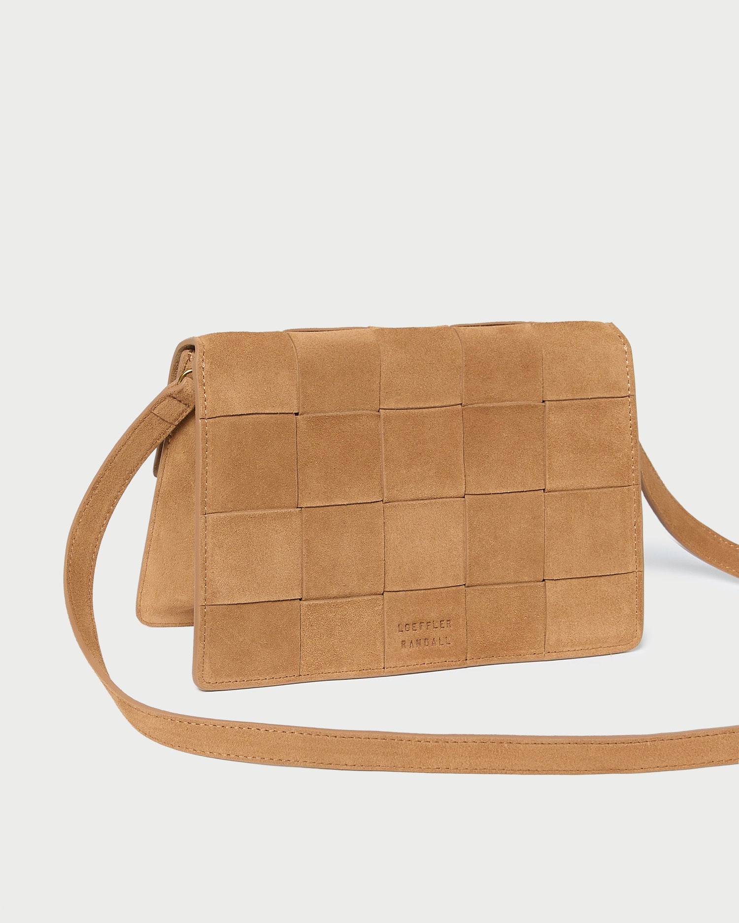 Loeffler Randall Women | Delphine Toffee Suede Shoulder Bag
