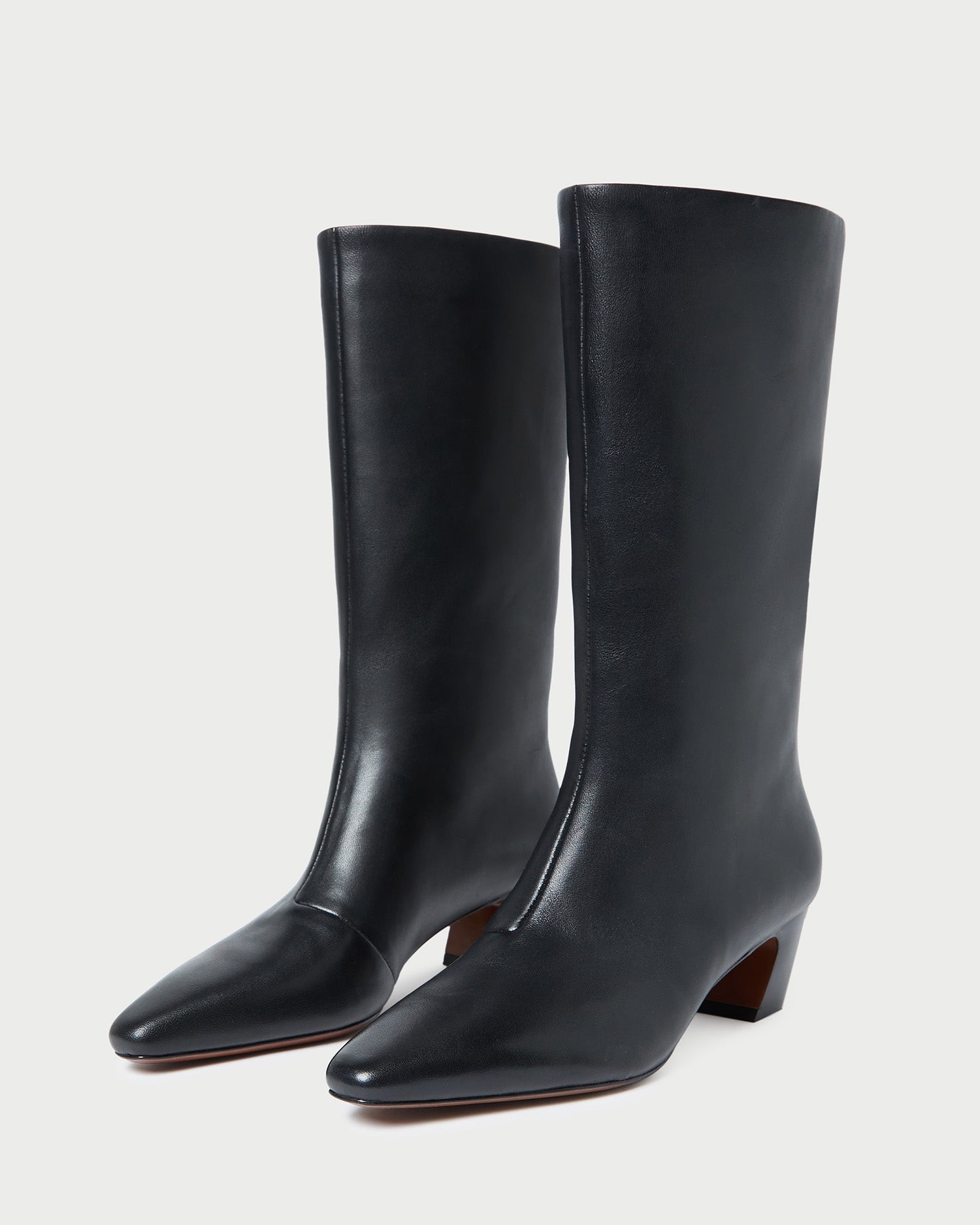 Cleo Black Leather Mid-Calf Boot | Women Loeffler Randall